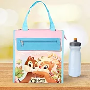 【Disney 迪士尼】正版迪士尼系列手提袋/才藝袋 (奇奇蒂蒂-粉藍)