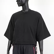 Adidas W SL Sweat [H36603] 女 短袖上衣 T恤 亞洲版 寬鬆 短版 休閒 穿搭 愛迪達 黑 XS 黑