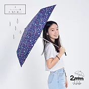 【2mm】時尚滿版印花 黑膠降溫晴雨兩用自動開收傘_ 星星