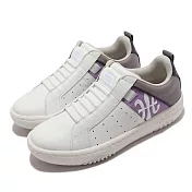 Royal Elastics 休閒鞋 Icon 2  皮革 經典 女鞋 彈力帶系統 柔軟 透氣 高回彈 白 紫 96514066 23cm WHITE/PURPLE