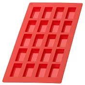 《LEKUE》20格矽膠迷你費南雪烤盤(紅) | 點心烤模