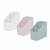 IDEA-簡約風三格桌面收納盒 粉色