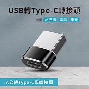 USB轉Type-C轉接頭 - 1入組 A公對C母 適用旅充頭/電腦/車充