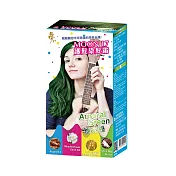 夢17 繽粉染護髮染髮霜+玩美漂色劑 任選2盒 -極光綠x2