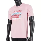 Skechers [L221U041-00BV] 男女 短袖 上衣 T恤 圓領 趣味LOGO 夏日 舒適 穿搭 粉紅 S 粉紅