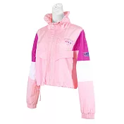Skechers Outerwear [L121W039-0093] 女 外套 短版 立領 防風 薄款 兩側口袋 粉紅 S 粉紅/白