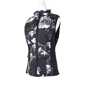 Skechers Eden Quilted Vest [W4JA141BMLT] 女 背心 保暖 鋪棉 花卉 黑白 S 黑/白