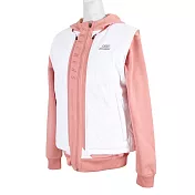 Skechers Outerwear [SMAWW18E524-W] 女 外套 背心 鋪棉 連帽 保暖 多功能 粉 L 粉紅/白