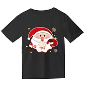 排汗短袖 T-shirt 聖誕老人(正面) S 黑色【受託代銷】