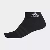Adidas Light Ank 1pp [DZ9406] 腳踝襪 足弓支撐 運動 休閒 訓練 舒適 黑 M 黑/白