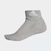 Adidas Cush Ank 1pp [DZ9366] 腳踝襪 足弓支撐 加厚 運動 休閒 訓練 舒適 灰 M 灰