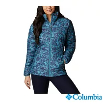 Columbia 哥倫比亞 女款-防潑水保暖立領外套 UWK14980 S 美規 藍印花