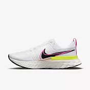 Nike React Infinity Run Fk 2 [DJ5395-100] 男鞋 慢跑鞋 運動 輕量 彈力 白粉 27cm 白/粉紅