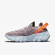 Nike Wmns Space Hippie 04 [CD3476-900] 女 休閒鞋 運動 襪套 環保理念 灰紫 彩 23cm 灰/橘