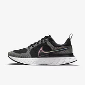 Nike React Infinity Run Fk 2 Bt [DD6790-001] 男女鞋 慢跑鞋 避震 彩虹 黑 25cm 黑/粉紅