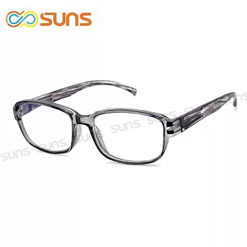 台灣製 濾藍光老花眼鏡  透明膠框 高硬度耐磨鏡片 配戴不暈眩 100度