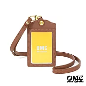 【OMNIA】納帕直式牛皮證件套識別證皮套(6色) 棕色