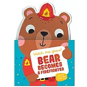 Book & Growth Chart Bear Becomes A Firefighter 成為消防員的小熊(故事書+成長尺)(外文書)