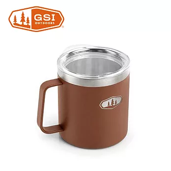 【美國GSI】不鏽鋼真空露營杯-444ml咖啡棕