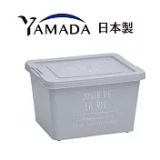 日本製【Yamada】Days Stock mini 滾輪式收納箱 灰色