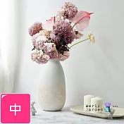 【Meric Garden】北歐時尚輕奢泡泡釉陶瓷花瓶/裝飾花器_中