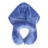 【 Travel Blue 】符合人體工學 連帽頸枕 可遮至全眼 100%全遮光 頭枕 U型枕 (全球24個月保固)