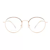 【大學眼鏡-配到好】韓版簡約流行玫瑰金光學眼鏡 HY66024C1 玫瑰金