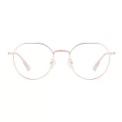 【大學眼鏡-配到好】韓版簡約流行玫瑰金光學眼鏡 HY66064C1 玫瑰金