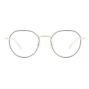 【大學眼鏡-配到好】韓版簡約流行黑金光學眼鏡 HY66064C4 黑金