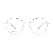 【大學眼鏡-配到好】韓版簡約流行銀光學眼鏡 HY66065C2 銀