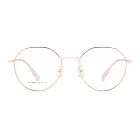 【大學眼鏡-配到好】韓版簡約流行玫瑰金光學眼鏡 HY66081C1 玫瑰金