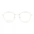 【大學眼鏡-配到好】韓版簡約流行玫瑰金光學眼鏡 HY66074C1 玫瑰金