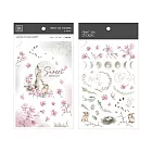 【Print-On Stickers】| 春季系列 no.185-春暖月色 | 手帳貼紙