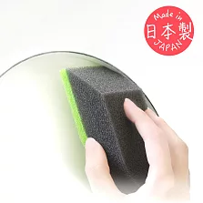 【ＰＬYＳ】日本製高耐磨清潔海綿(兩色可選 獨特斜角設計) 蘋果綠