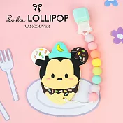 迪士尼系列 Loulou Lollipop 加拿大固齒器組/奶嘴鍊夾 米奇
