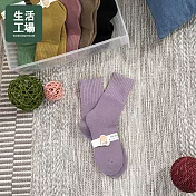【生活工場】*日系糖果色雪地襪-紫