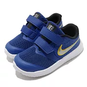 Nike 慢跑鞋 Star Runner 2 運動 童鞋 輕量 透氣 舒適 魔鬼氈 小童 穿搭 藍 黃 AT1803404