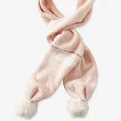 TiDi 法國 Vertbaudet 粉色球球金蔥圍巾 2-3Y 粉色