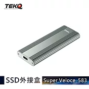 【TEKQ】583 SuperVeloce USB-C PCIe M.2 NVMe SSD 固態硬碟 外接盒-夜幕綠 夜幕綠