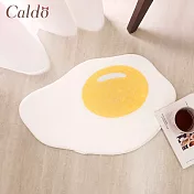 【Caldo卡朵生活】早安荷包蛋造型絨毛防滑地墊
