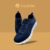 【La proie 萊博瑞】男式休閒健走鞋(鞋帶款)FAB071030-兩色 EU41 藍色