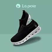 【La proie 萊博瑞】女式休閒健走鞋(無鞋帶款)FAB072033 EU36 黑色