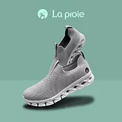 【La proie 萊博瑞】女式休閒健走鞋(無鞋帶款)FAB072033 EU36 灰色