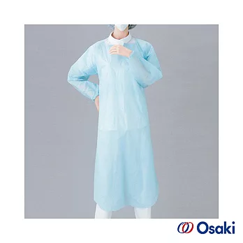【日本Osaki】長袖拋棄式PE圍裙(束袖型)-一般10入(2盒)(樂齡/居家照護/長照)