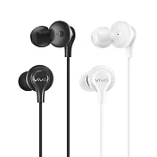 VIVO 原廠 XE110 入耳式 3.5mm 線控耳機 (盒裝) 黑色