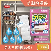 (2袋任選超值組)日本KOKUBO小久保-可重複使用抽屜衣櫃防潮除濕袋1袋(除濕包變色版) 粉色*2袋