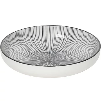 《NOW》圓型深餐盤(射線黑) | 餐具 器皿 盤子