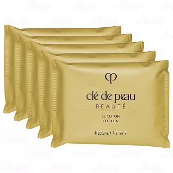 Cle de Peau Beaute 肌膚之鑰 精萃化妝棉(4片)*5(公司貨)