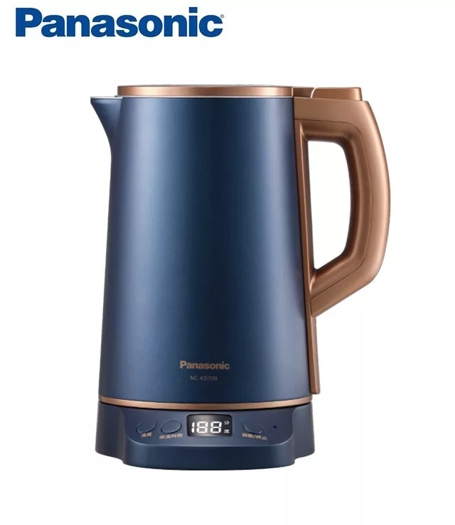 Panasonic國際牌最新出品時尚美型<溫控>電水壺 NC-KD700-夜光藍