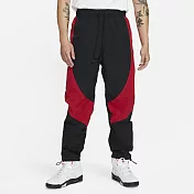 Nike As M J Flt Suit Pant [CV3175-010] 男 長褲 梭織 運動 休閒 抽繩褲腳 黑紅